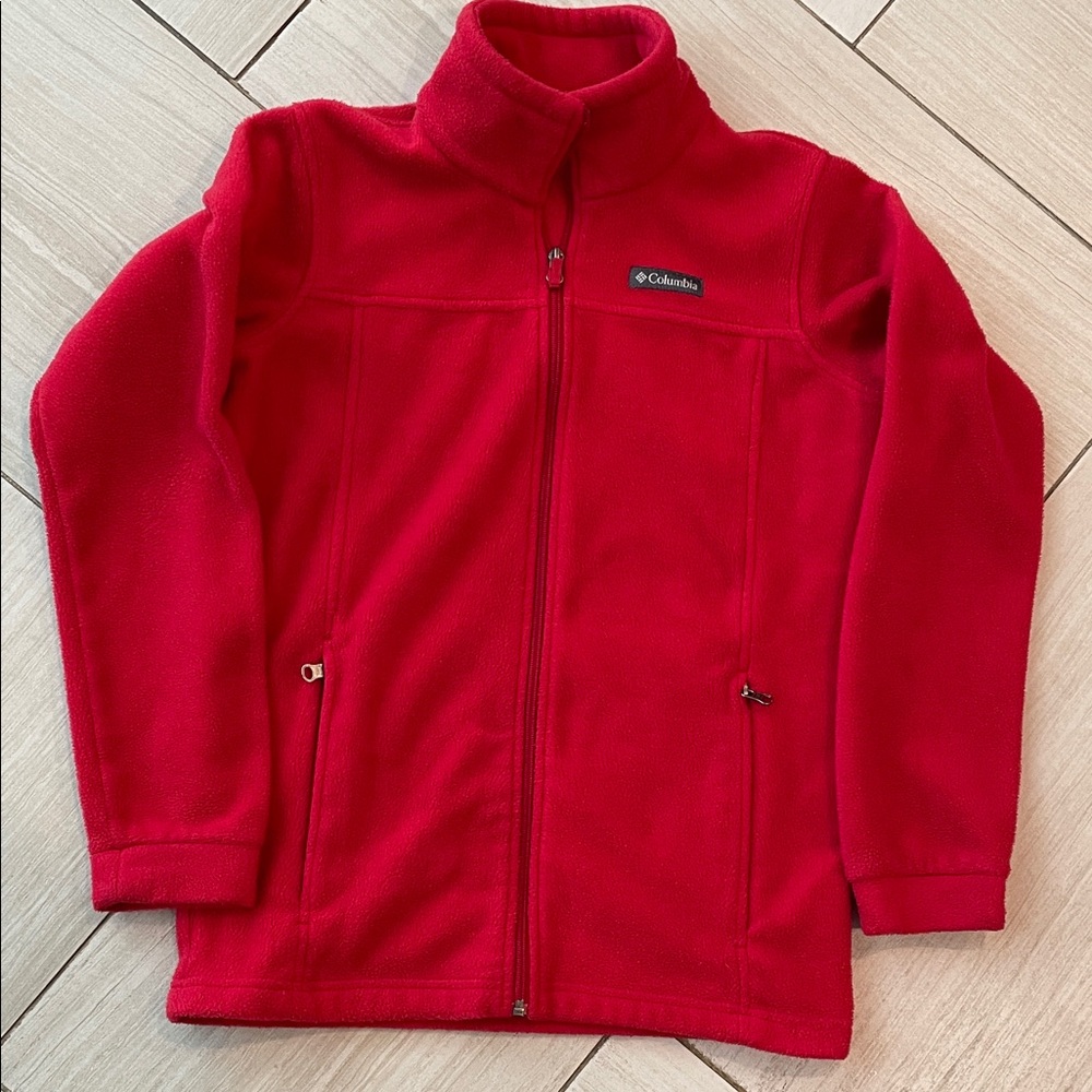 Columbia Vibrant Red Fleece Jacket